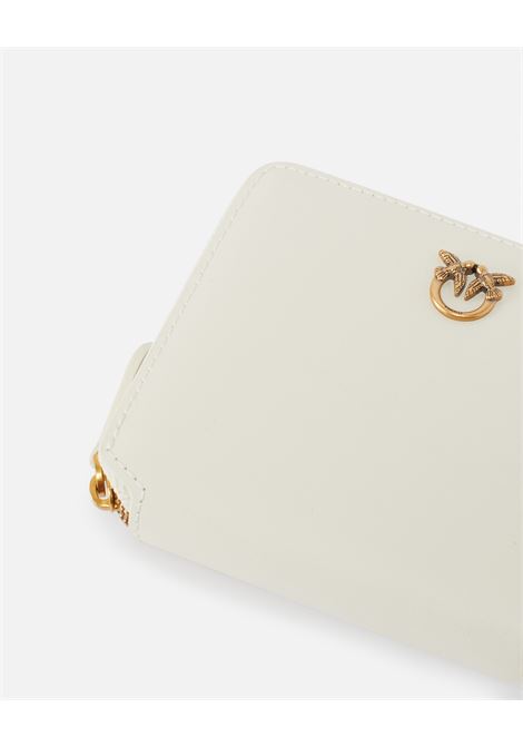 Portafoglio quadrato zip-around in pelle PINKO | 100249 A0F1Z14Q
